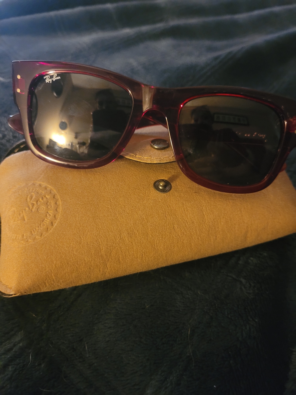 Ray-Ban Burgundy Frame Sunglasses